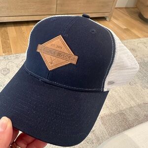 Peoples Golf Navy and White Cap